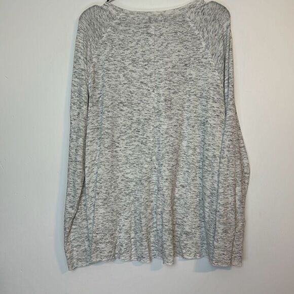 Michael Stars Treasure Brushed Jersey Notched Neck Long Sleeve 1X - Picture 4 of 6